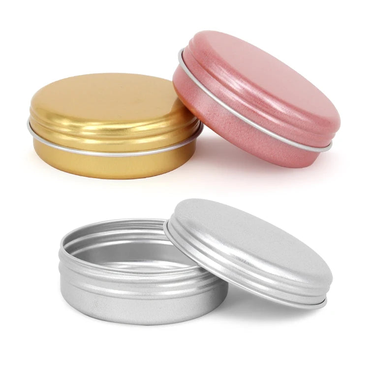 2oz Aluminum Tins Cosmetic Round Cream Jars Aluminum Cosmetic Jar Tins Customized Empty Aluminum Tin Can