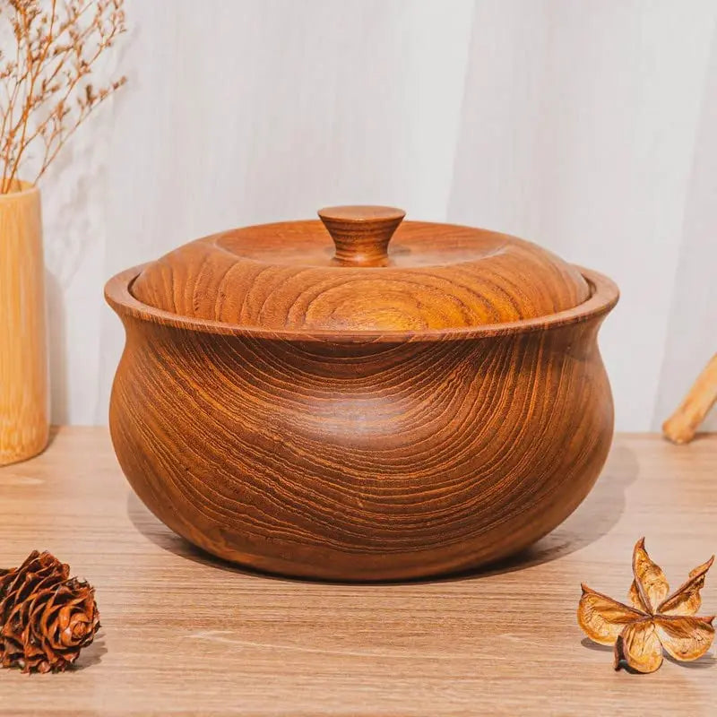 Guansen Fast  Shipping  Customized logo with Package Teak Wooden Sugar Bowl With Lid