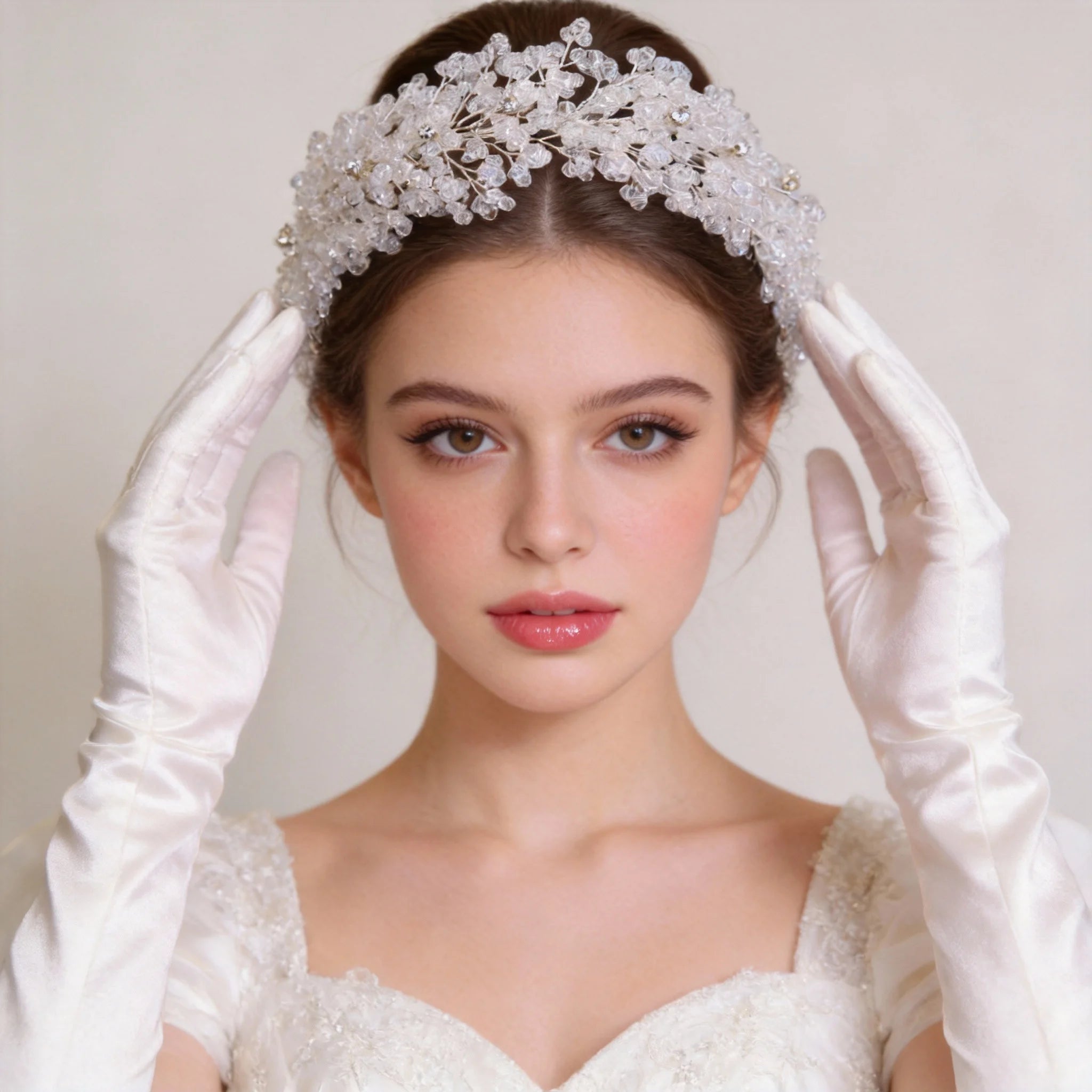 Fashionable Korean Bridal Headband fairy Wedding Dress Crystal Hairband Bridal Hair Accessories