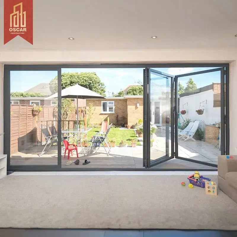 Innovative Smart Flexible Home Office Commercial Folding Door Modern Easy Installation Door Space Saving for Bedroom Exterior
