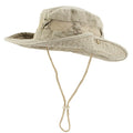 GTOP Wholesale Custom Logo Net Breathable Washed Cotton Hat With Elastic Strap Bucket Fishing Hiking Climbing Hat for Women Men