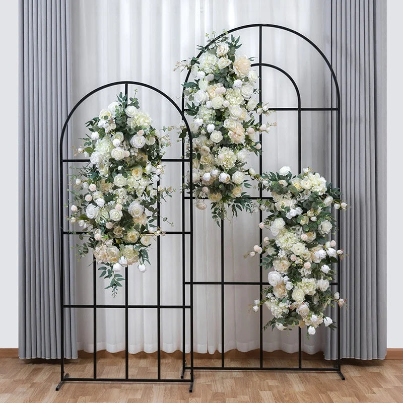 2022 New Wedding Floral Arrangement Silk Arch Row Artificial Flower Table Runner