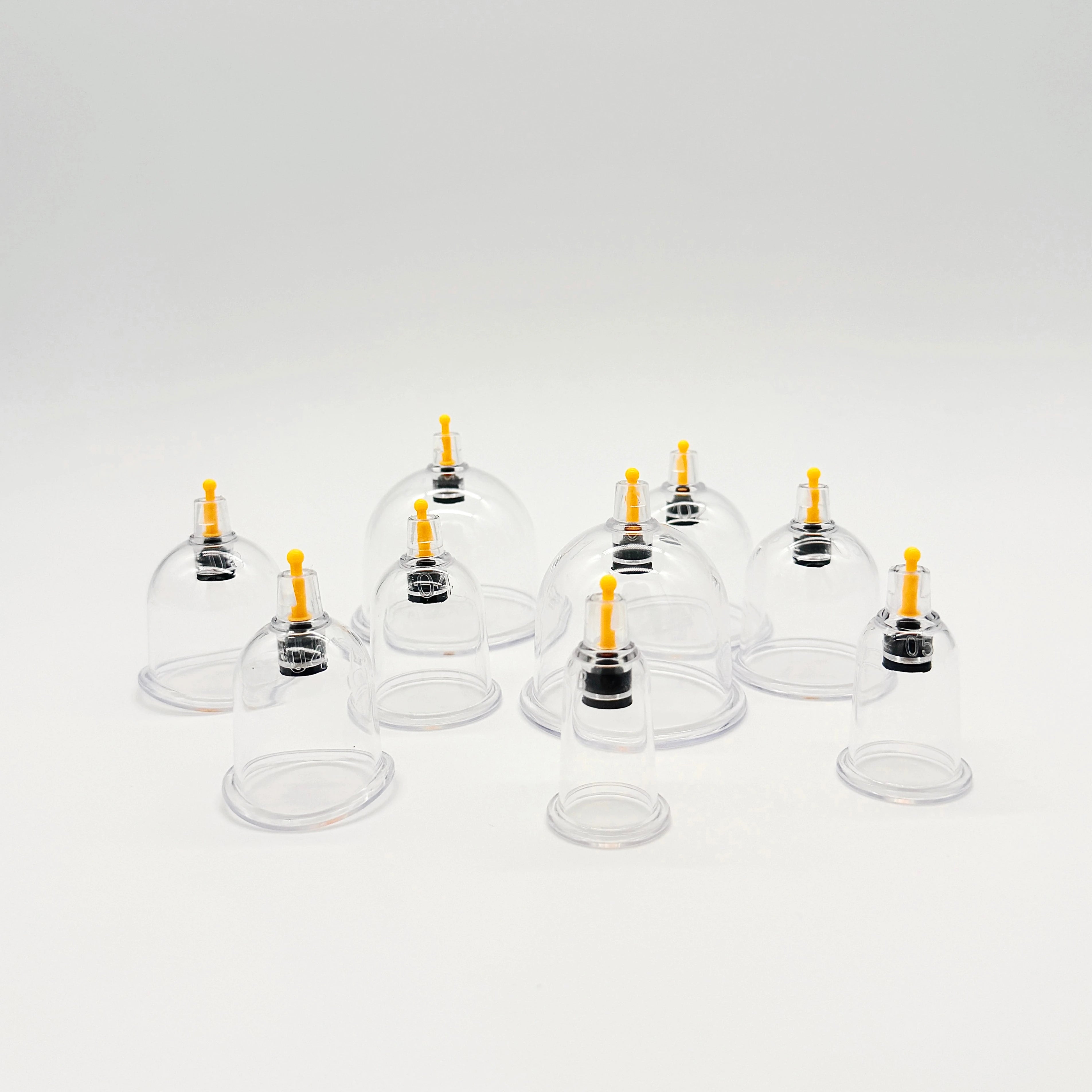 Plastic(PC AS) Vacuum Cupping Set Hijama Cups 1 to 8 Size of Single Cupping Hijama Cups
