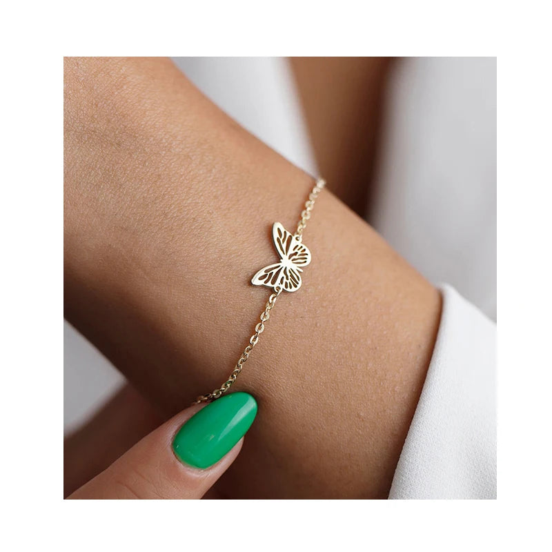 Fashion Fine Jewelry Bracelets Dainty Beautiful Butterfly Bracelet Bangles Jewelry for Women Jewelry Party Gifts