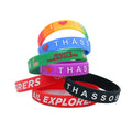 Top Popular Football Fan Customized Design Silicone-wristband Custom Silicone Bracelets Products
