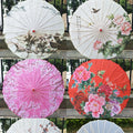 Wholesale Oil Paper Umbrella Japanese Umbrella Handmade Paper Parasol Umbrella Blossom Pattern Parasol