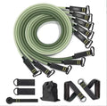 11pcs 150lb-200lbs Fitness Set Custom Logo Door Anchor Anti-Snap Latex Tube Resistance Band Portable TPE Yoga Exercise Bags