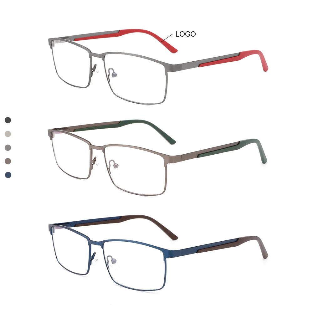 Luxury Anti-Blue Light Men's Sport Metal Eyeglasses Unisex High Fashion Frame Factory Direct Selling Ready Stock Cheap Price