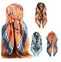 Fanni Wholesale Satin Silk Head Scarf Neckerchief Custom Silk Feeling Large Hair Bandanas for Women