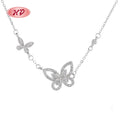 Fashion Jewelry Pendent Necklaces Butterfly Single Chain Jewelry Animal 925 Sterling Silver Necklaces