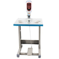 Semi-Auto Computer Servo Integrated Buckle Riveting Machine Single Needle Lock Stitch with Hole Punch for Leather
