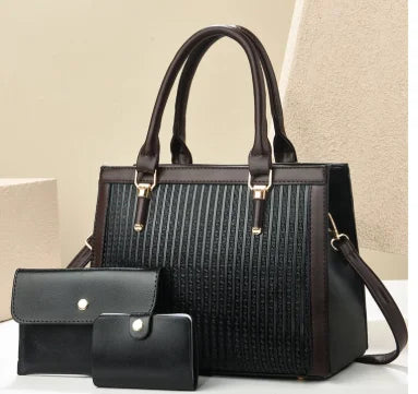 Women's PU Cloth Handbag Embroidery Letter Zipper Water Resistant Portable for Daily Use Spring Autumn Winter Carton Polyester