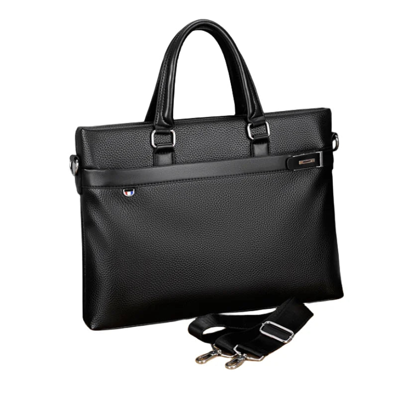 2023 Custom Large Capacity Retro Tote Bag for Men Factory Wholesale Waterproof and Durable PU Briefcase