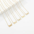 Birth Year Necklace Women Stainless Steel Box Chain Vermeil Gold Jewelry 14k Joyeria En Acero Inoxidable Accesorios De Acero