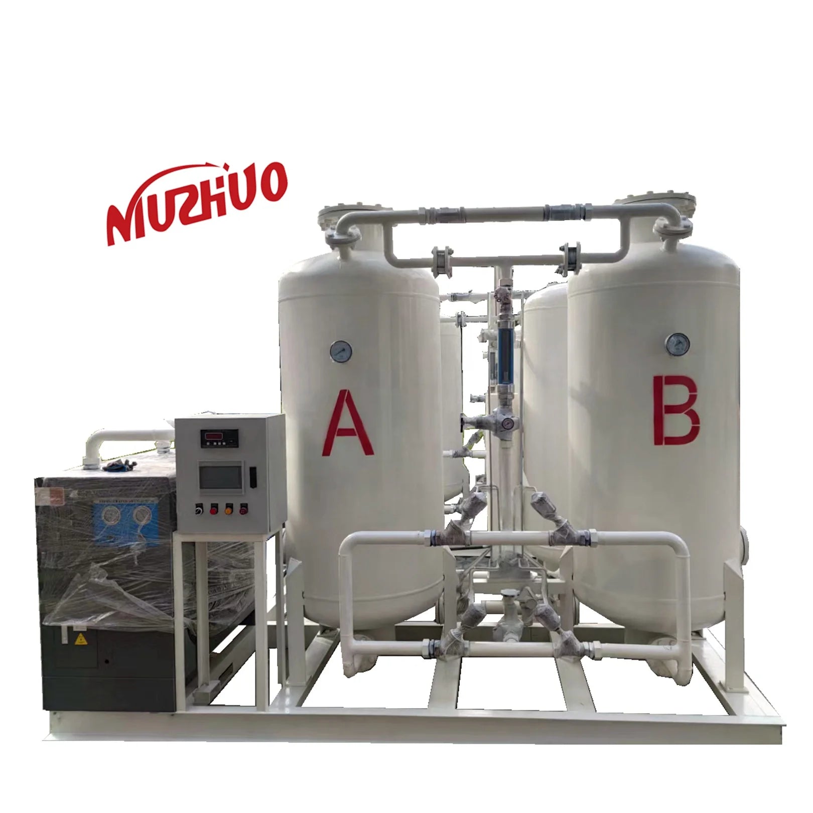 NUZHUO Easy-to-Operate Skid Mounted PSA Oxygen Generator for O2 Gas Plant Equipment Pump Air Compressor Engine Motor PLC Bearing