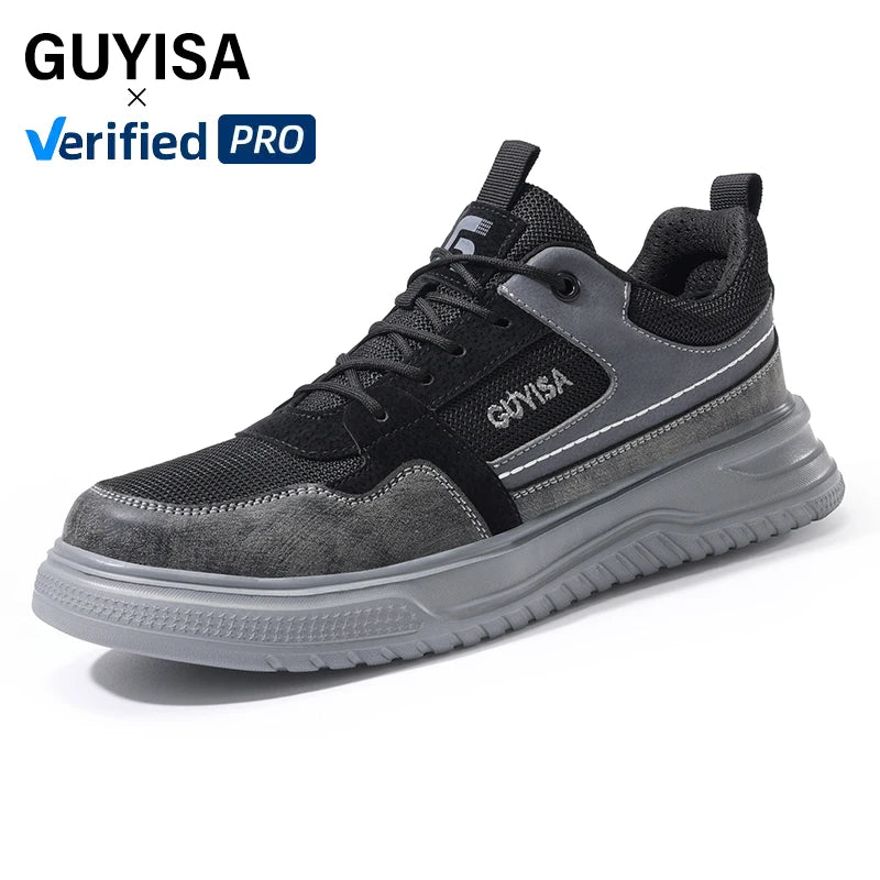 GUYISA  Casual Series Safety Shoes  Light Low Cut Usex  Anti-puncture  Safety Shoes