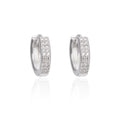 Fine Jewelry Cubic Zircon Bride Hoop Earrings Inlaid Shiny CZ Stone Crystal Mini Circle Earrings Women Gift
