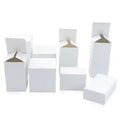Recyclable Multi Size Foldable Product Packaging Small White Box Plain White Paper Box Accept Customization Packaging Paper Box