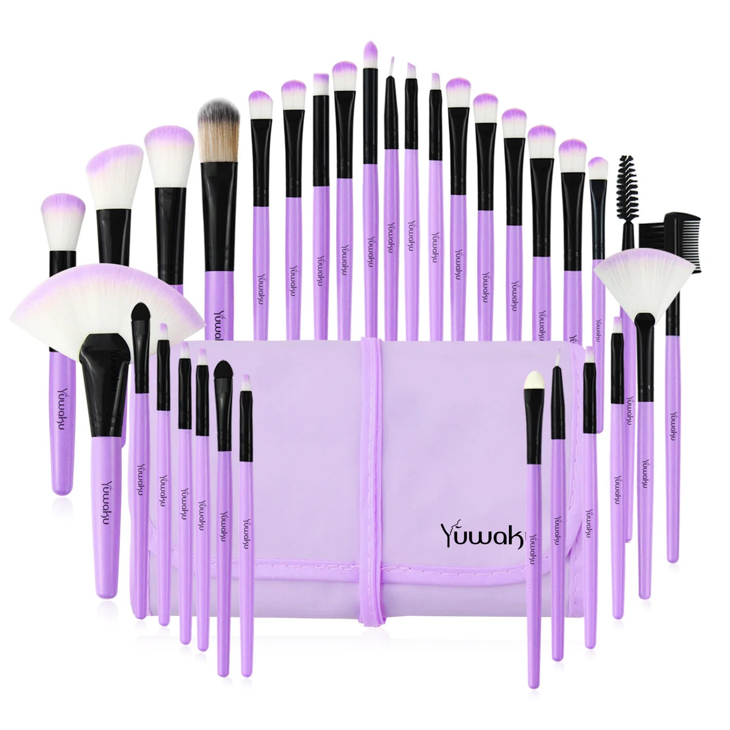 Latest Hot Sale 32PCS Professional Face Makeup Brush Set Private Label Pink Synthetic Brushes with Custom Logo
