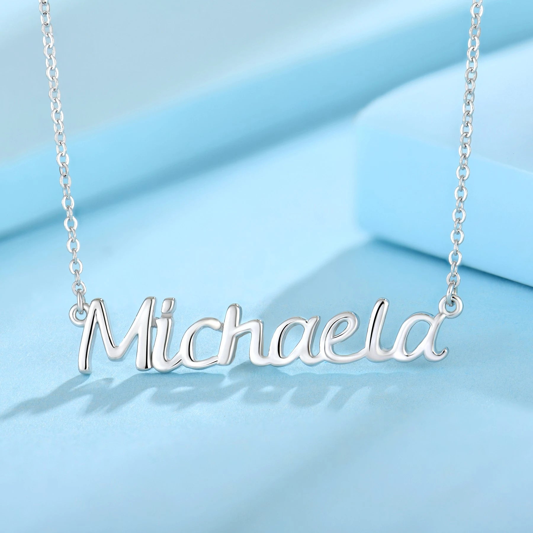 Personalized Custom Name Necklace Fine Jewelry Alphabetic 925 Sterling Silver Letter Necklace