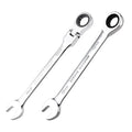 Srunv 6-32 Mm Repair Tools Open End Wrenches Flexible Ratchet Wrench Set to Bike Torque Wrench Spanner Single Open Ended Spanner
