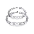 Hot Selling Jewelry Wholesale Hollow Crown Stainless Steel Couple Bracelets Valentine's Day Gift