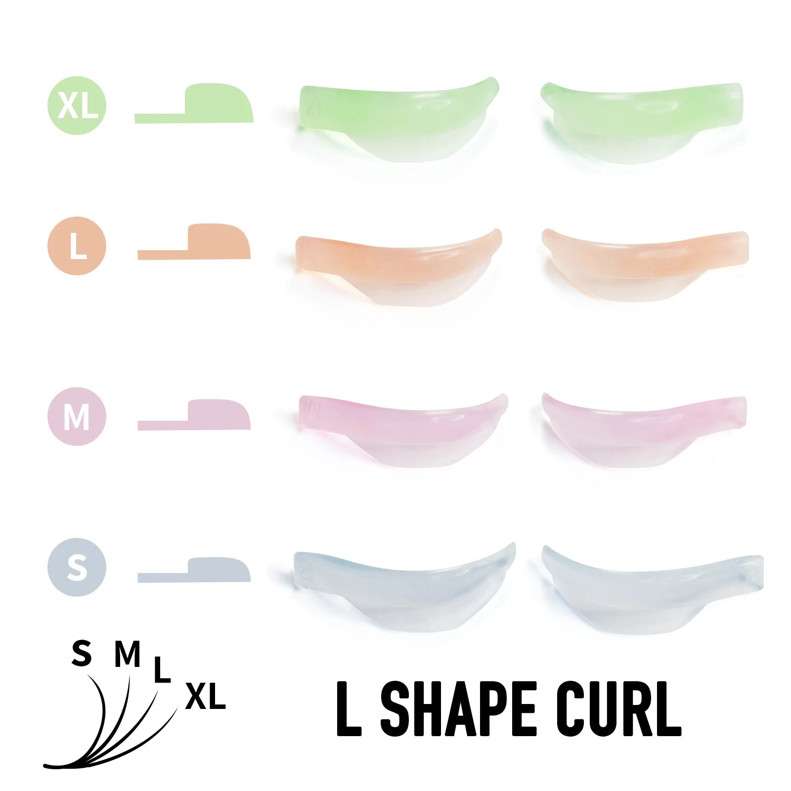 Professional Mixed Color Lash Lift Silicone Pads Reusable Lash Lift Shield No Glue  Eyelash Shield Salon Perm Lash Lift Rod