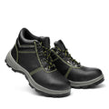 Men's Lightweight Construction Cowhide PU Leather Work Boot Industrial Waterproof Non-Slip Protective Steel Toe Safety Style