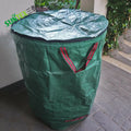 120L PP Woven Garden Waste Bags Heavy Duty Large Refuse Storage Sacks With Handles