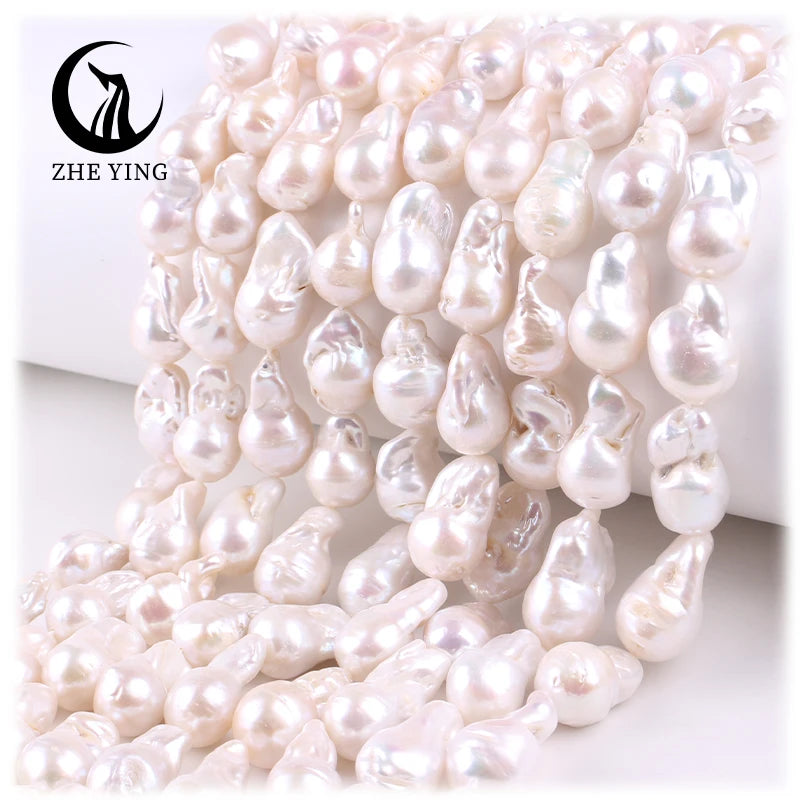 Wholesale 11x22mm Baroque Cultured Freshwater Pearl Beads Spike Baroque Loose Pearls for Jewelry Making Natural Pearl Beads
