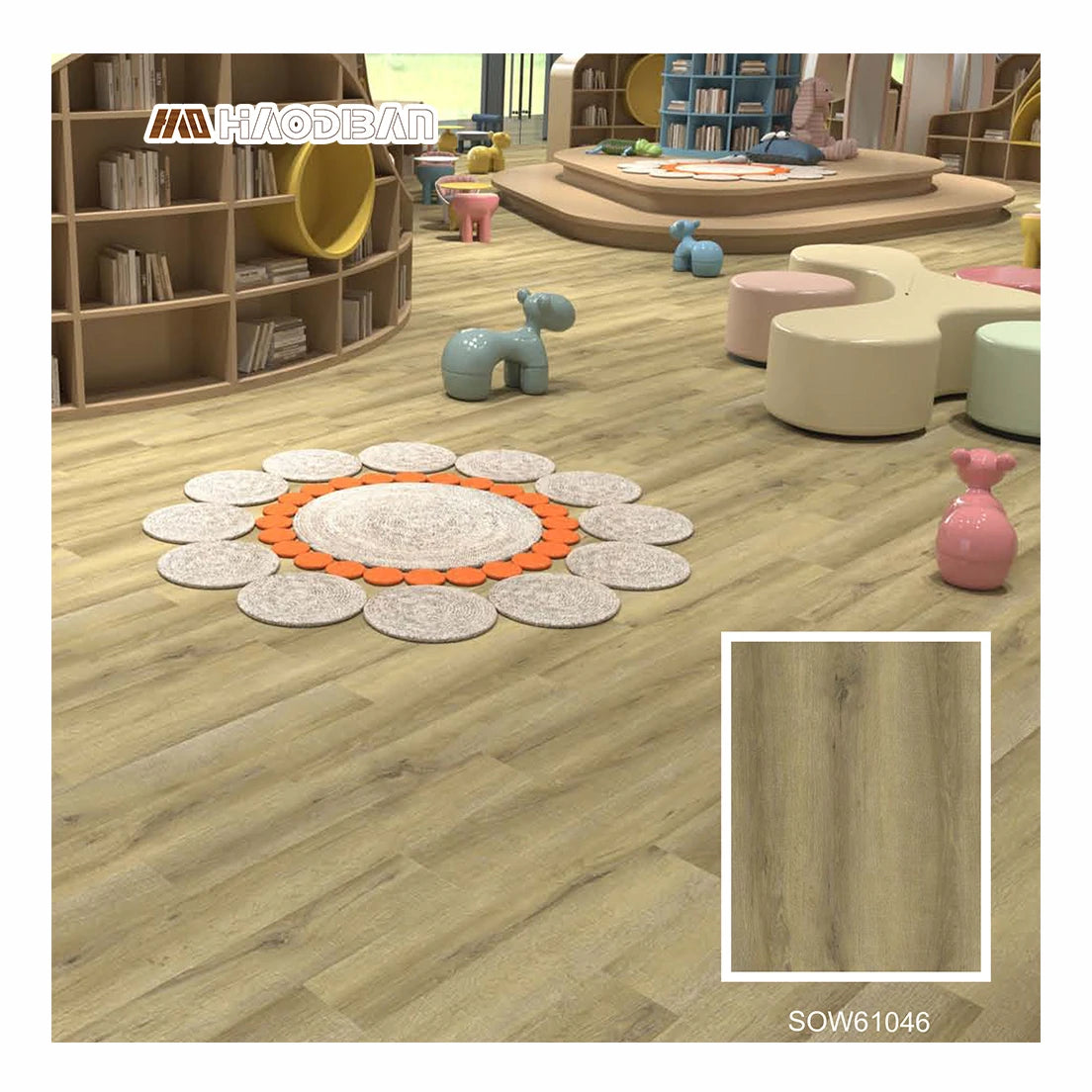9x60 Large Tile SPC 4mm 5mm 6mm Wooden Texture Stone Plastic Rigid Core Fireproof Click PVC Vinyl Plank Sheet Flooring Indoor