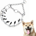 Classic Stainless Steel Prong Collar for Dogs with Comfort Rubber Tips Dog Training & Behavior Product