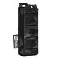 TOPTACPRO 500D Cordura Laser Cutting Camo Black Magazine Carrier Pouch Waist Belt Single Magazine Pouch for 9mm Mag