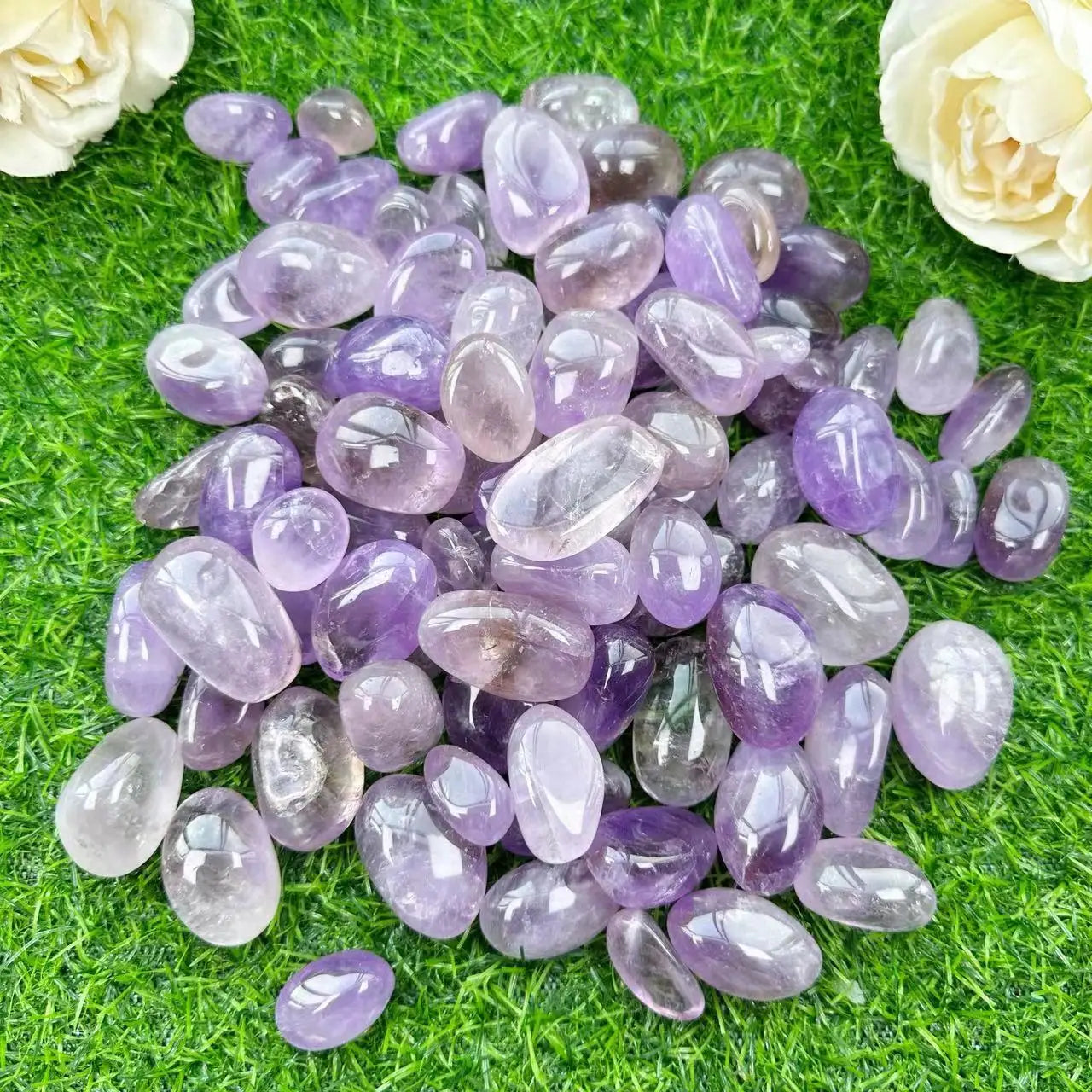 Wholesale Natural Crystal Spiritual Products Amethyst Tumbled Stone for Gift
