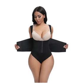 High-waisted Shapewear Shorts Lace up Shapewear to Hide Belly Fat