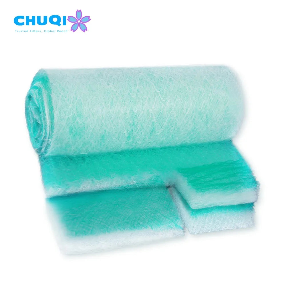 OEM Bulk Roll Fiberglass Paint Arrestor Glass Fibre Media Spray Booth Exhaust Filter Lacquer Filtration Mats Oil Filter Type