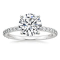 OLAN Luxury Jewelry Round Cut 3.5CT Moissanite Ring 925 Sterling Silver Engagement Ring for Women Gifts Fine Jewelry