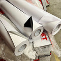Digital Printing Pvc Vinil Rollo 80 100 120 Micron Self Adhesive Vinyl Printable Vinilos Autoadesivos White Car Sticker