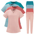 Wholesale Nursing Scrub Suit for Women Customizable Poly Rayon Spandex Jogger Design Hospital Uniform