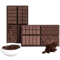 Food Grade Silicone Dubai Chocolate Bar Molds Thick Deep Stuffed Candy Molds for Homemade Snacks OPP Bag Packing