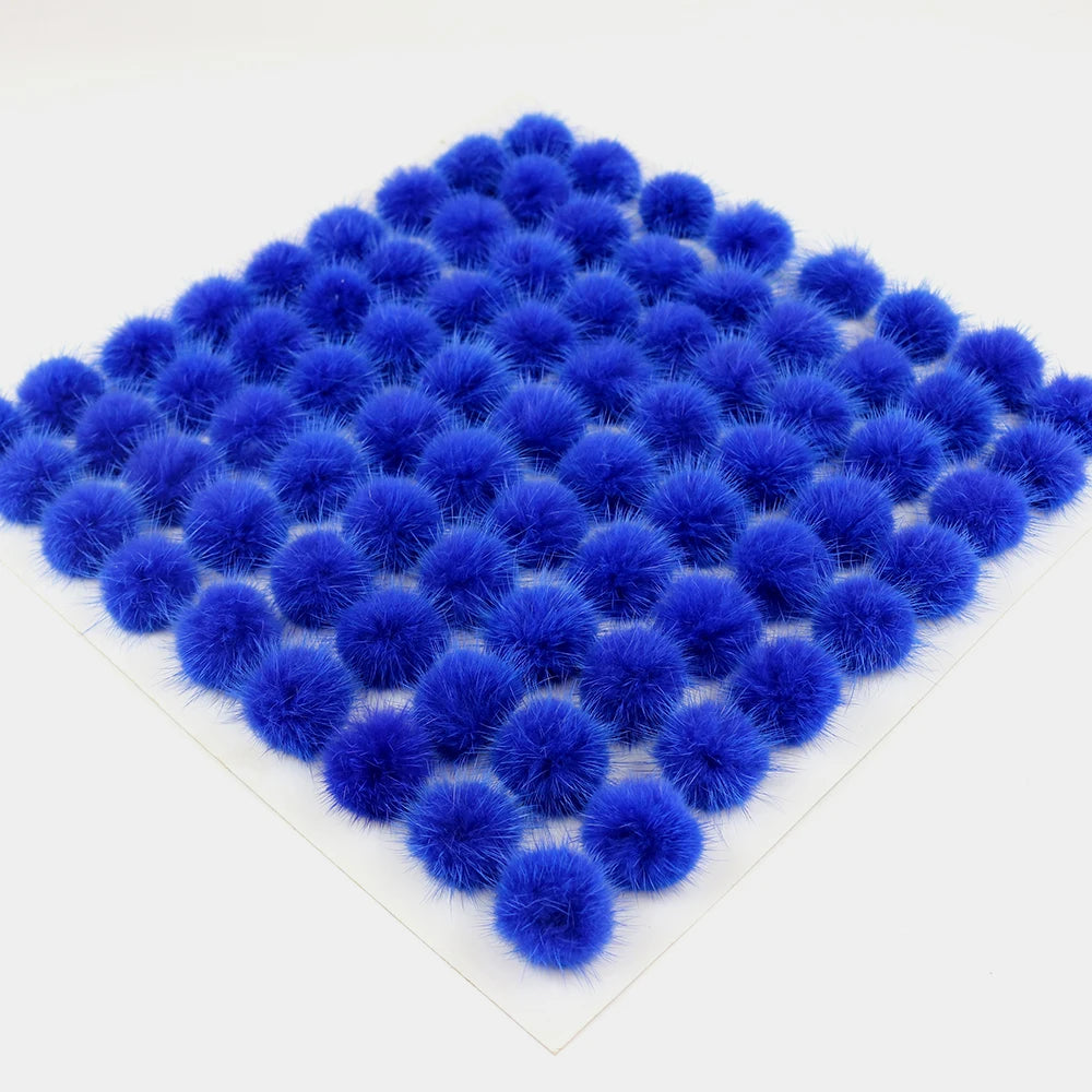 2025 Colorful Real Mink Fur Ball for Hair Clip/Garment