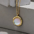 1716 Wholesale Handmade Moonstone Necklace Moonstone Pendant Necklace 925 Sterling Silver Jewelry Gold Plated Necklace