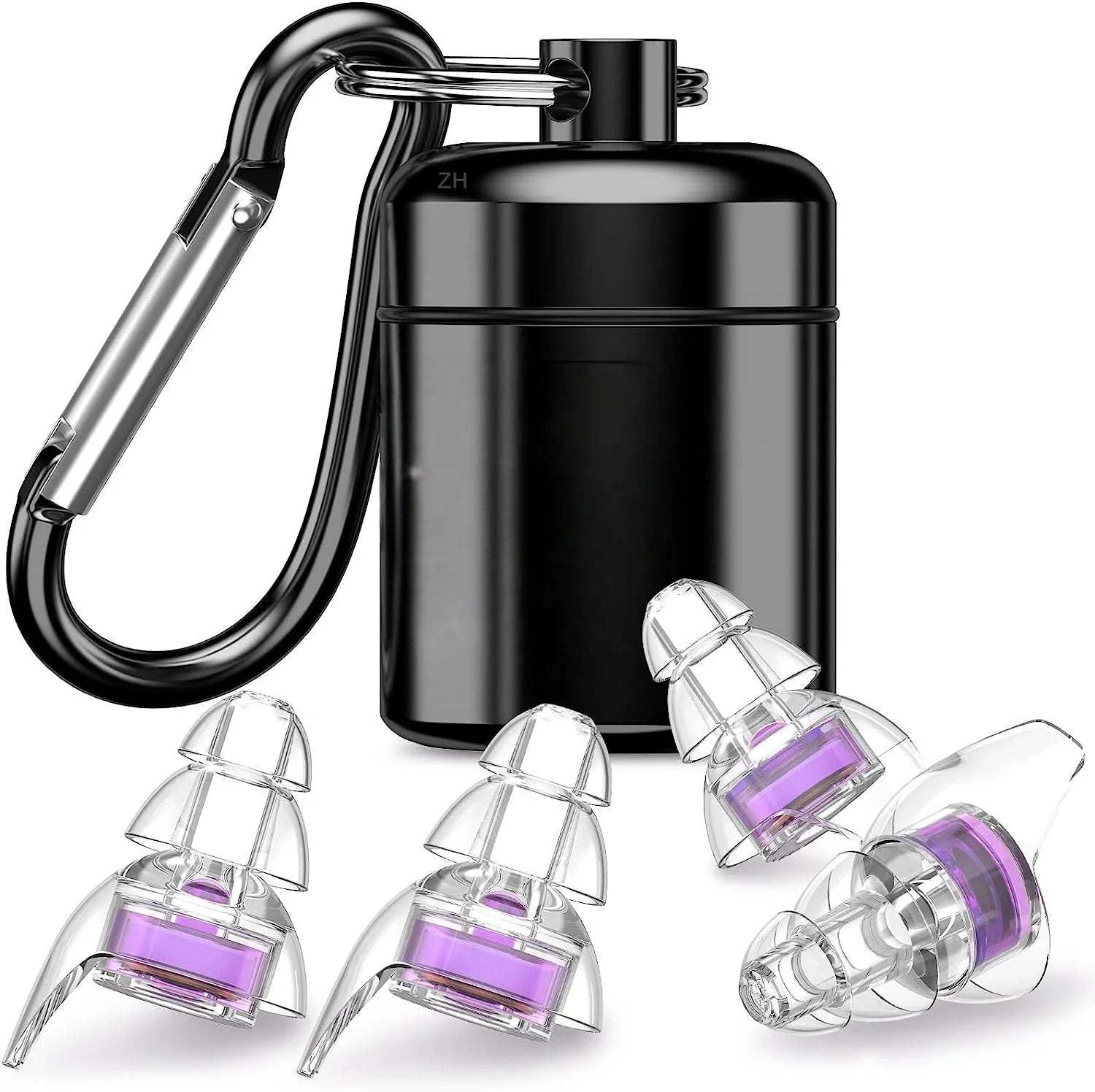 High Fidelity Concert Earplugs 24db Filter Earplugs Hear Protection Noise Reduction for Music Festivals DJ's Nightclub Drummers