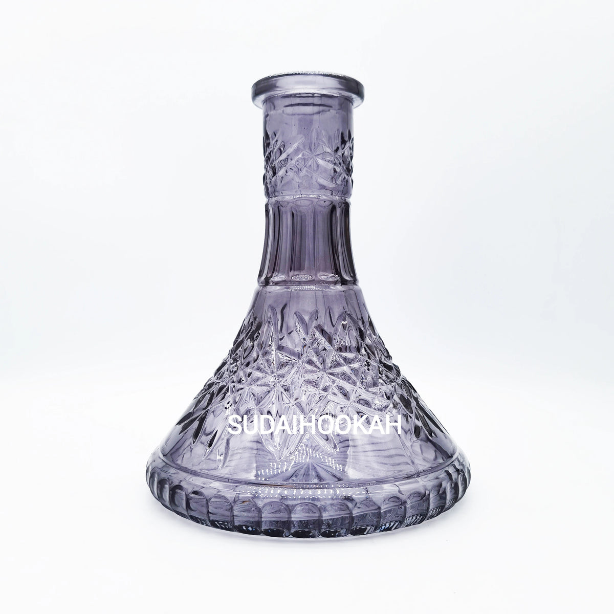 Factory Spot Sale European Large-sized Painted Gray Glass Crystal Hookah Bottles-Classic Style Durable Eco-Friendly Customizable