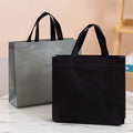 Customized Printed Logo Non-Woven Fabric Bag with Handle Durable Cotton Packaging for Grocery Gift Wallet Exhibition Use