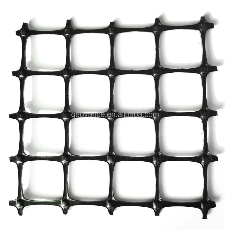 High Tensile Strength HDPE Biaxial Geogrid PP Biaxial Mesh for Retaining Wall Driveway Slope Protection