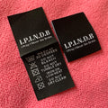 Comfortable Loop Fold Washing Care Woven Labelfactory Price Sewing on Black Damask Clothing Label