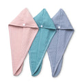 Wholesale 100% Organic Cotton Woven Plain Quick-Dry Hair Wrap Towels for Women