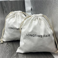 Hot Selling Twill Cotton Hair Extension Packaging Pouch Bags Eyelashes Hair Makeup Sack Pouch