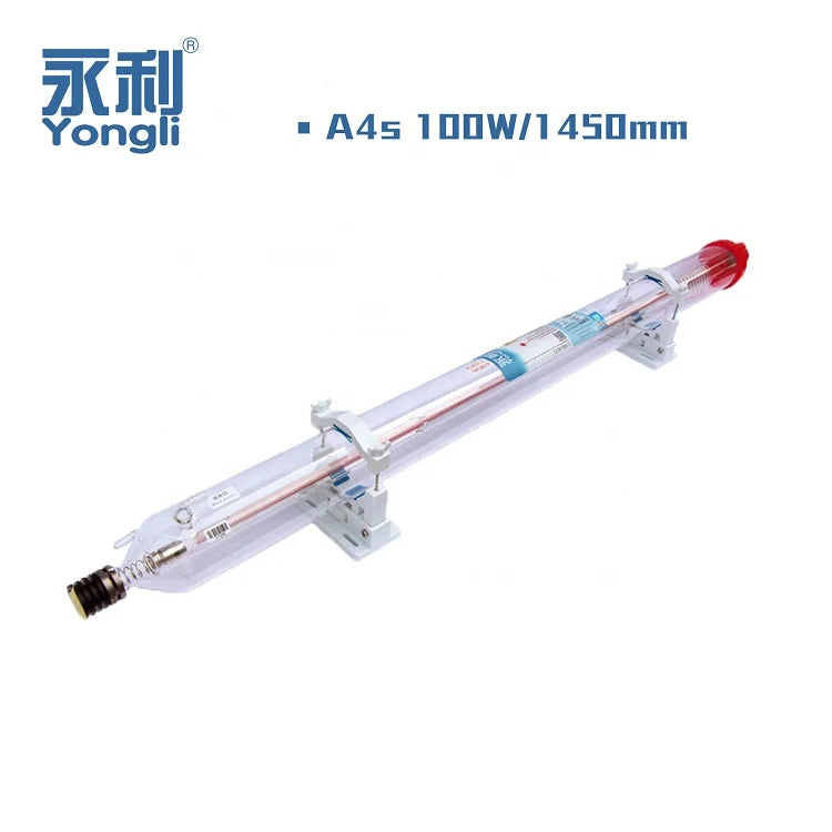 Yongli A4s 100W Max 130W Glass Laser Tube 1450mm Dia. 80mm New Condition with 18 Months Warranty